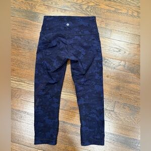 Lululemon Navy Blue Camouflage Leggings